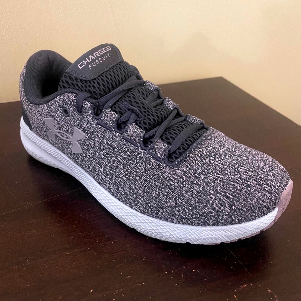 Under Armour Charged Pursuit 2 Gray Running Shoes 3023305-500 Womens Size 8